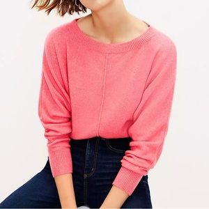 LOFT Neon Rose Dolman Sweater